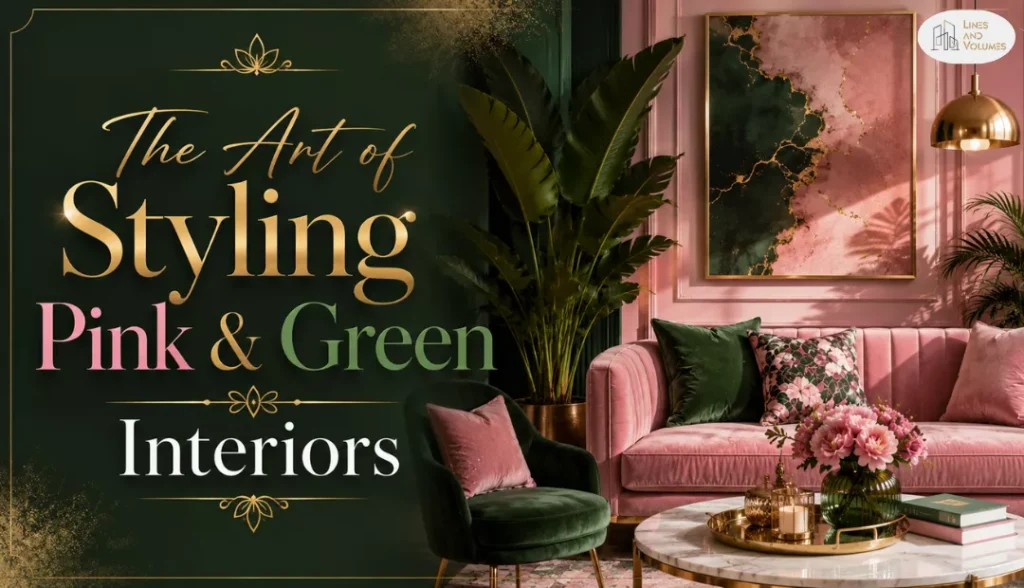 Hot pink and lime green playful interior