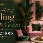 Hot pink and lime green playful interior