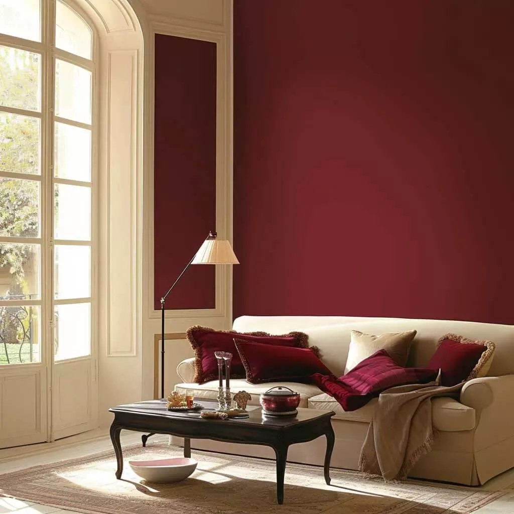 paint colors that go with red