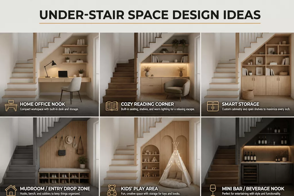 under stair space design ideas