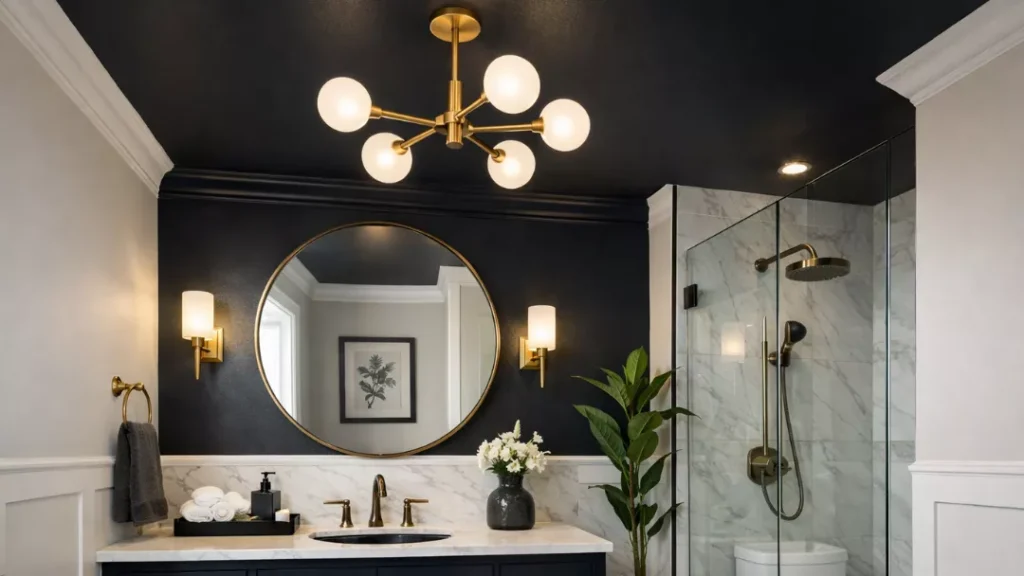Bold Dark Accent Ceiling