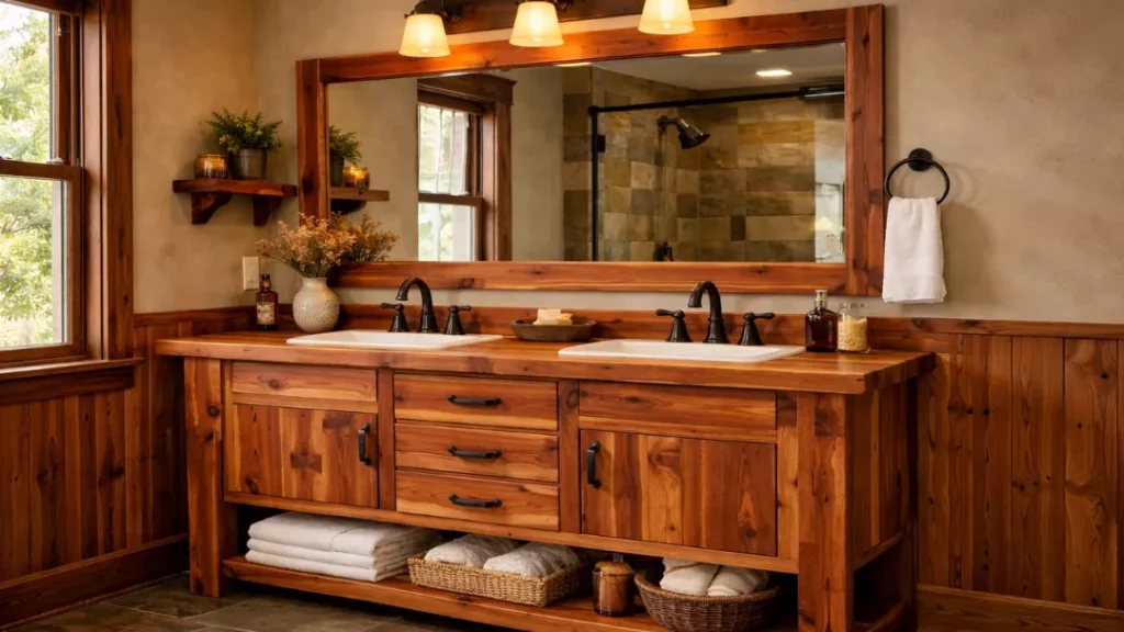 Cedar Wood Vanity