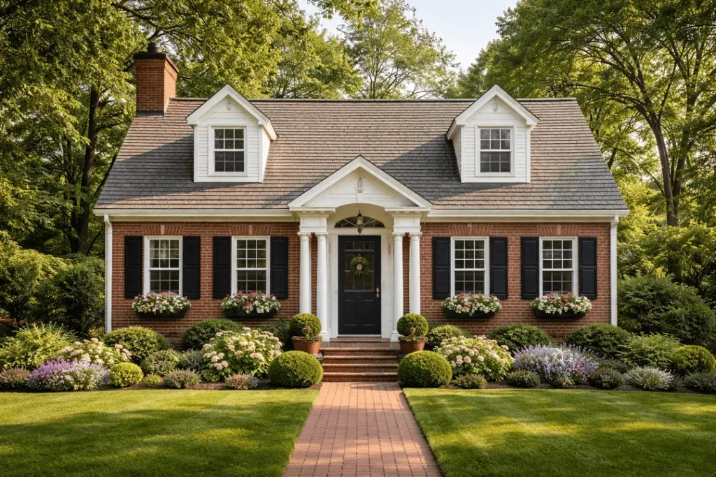 Brick Cape Cod Style House