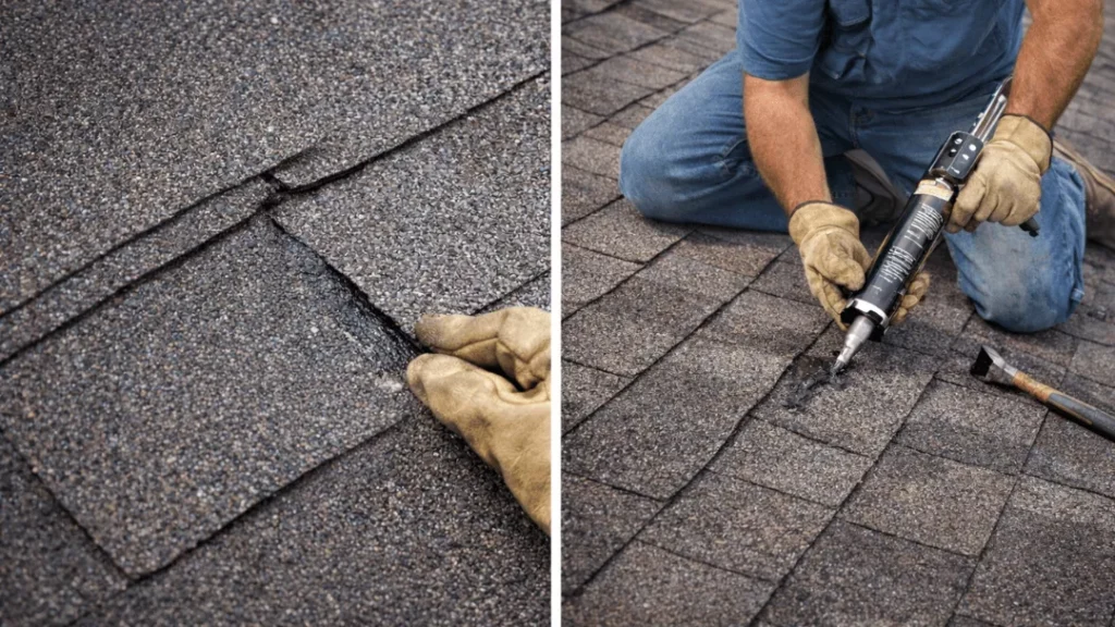 Fix Cracked or Lifting Shingles