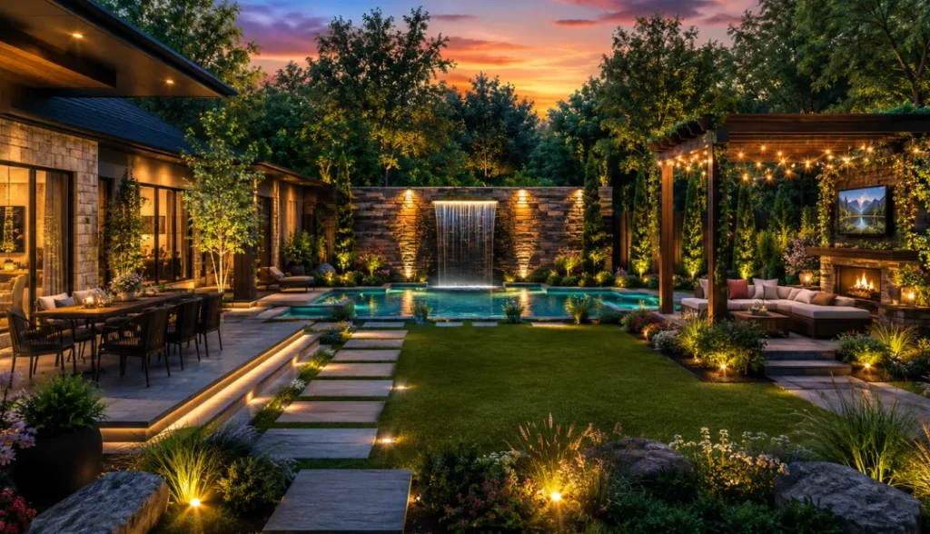 Landscaping a sloped backyard