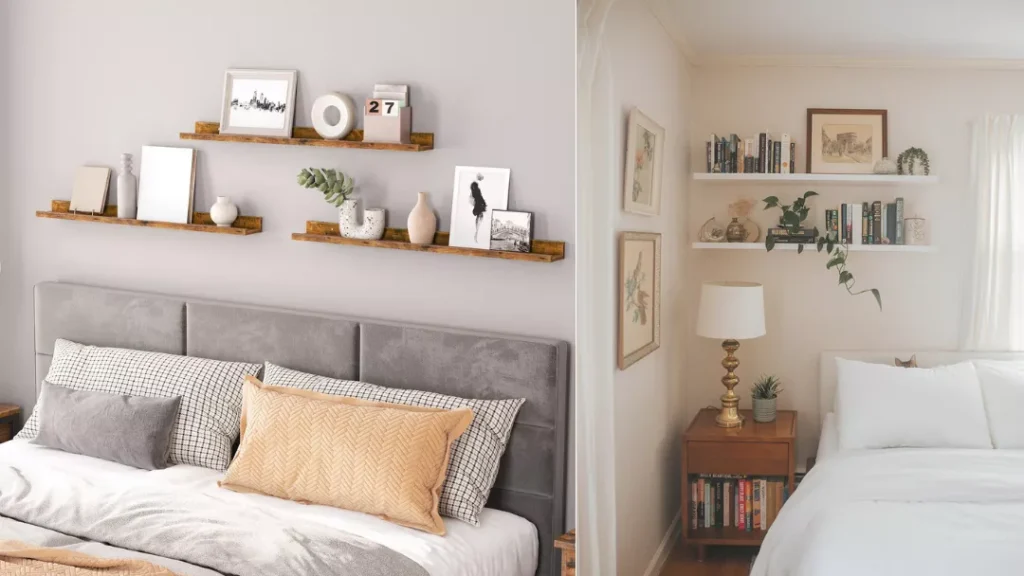 Open Shelving with Wood Brackets