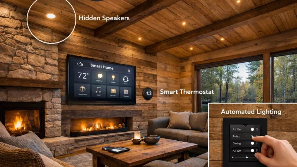 Smart Home Technology Integration in Cabin Interior