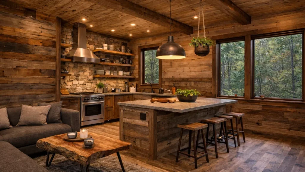 Sustainable and Reclaimed Materials Used in Cabin Interior Design