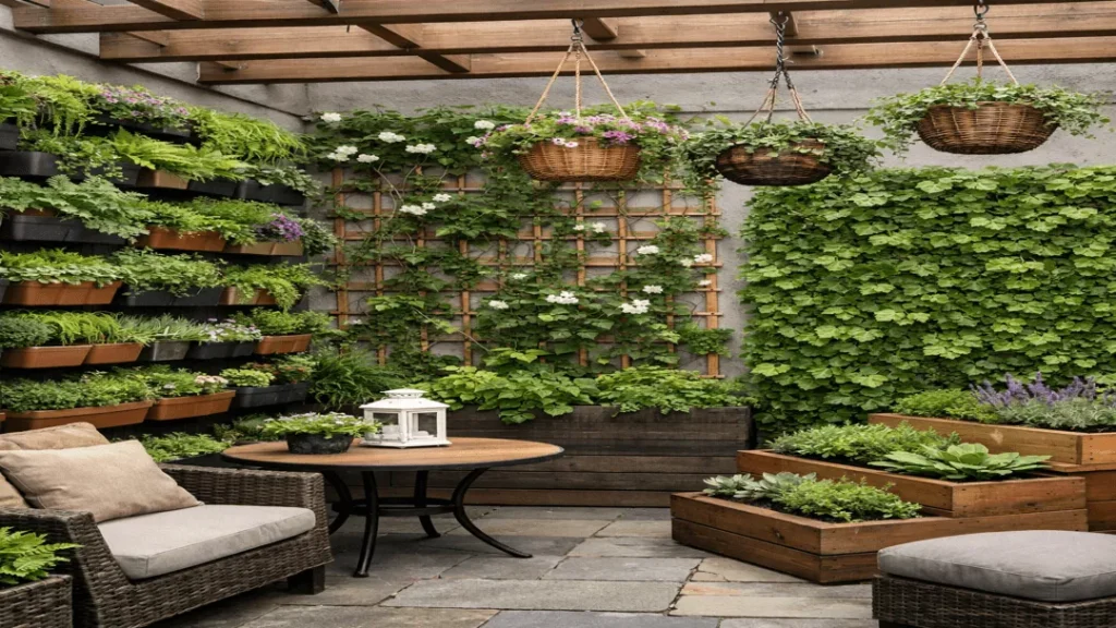 Use Vertical Space with Green Walls