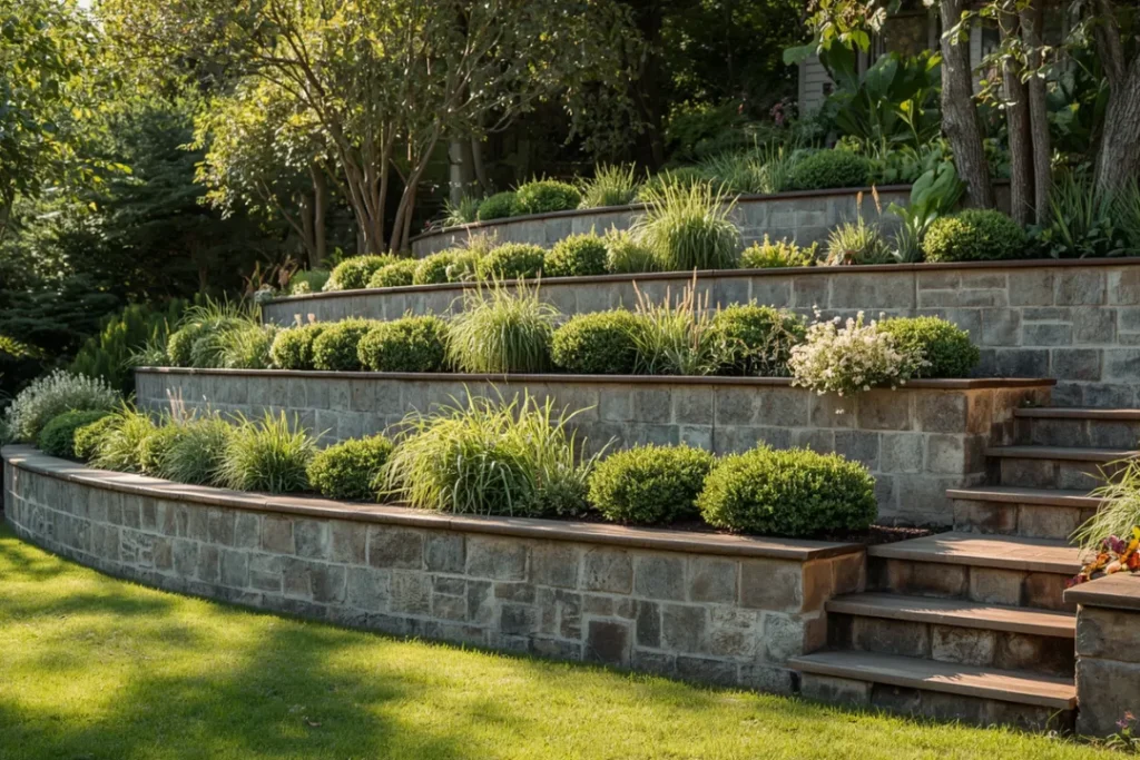 Tiered Terrace Wall
