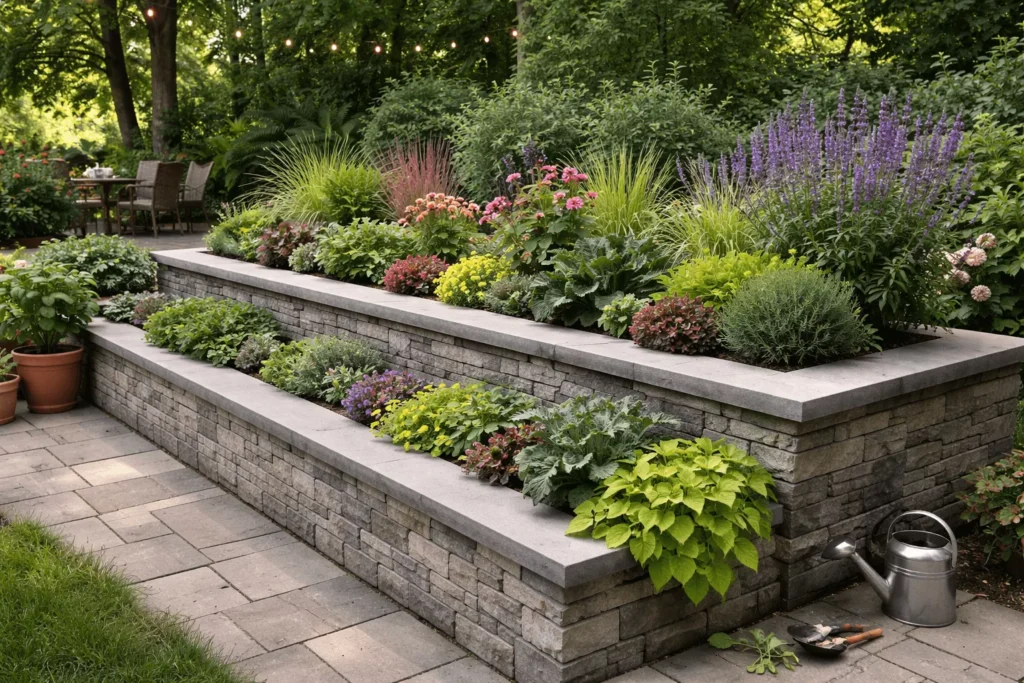 Raised Planter Retaining Wall