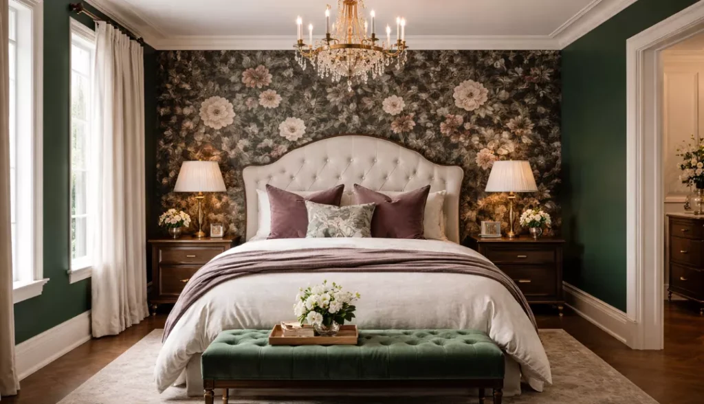 contemporary victorian bedroom