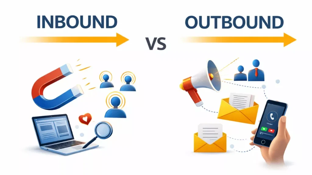 Inbound vs outbound lead generation