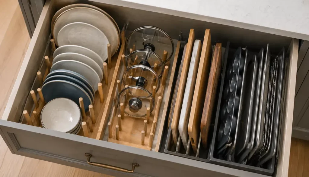 Plate Holders and Vertical Organizers