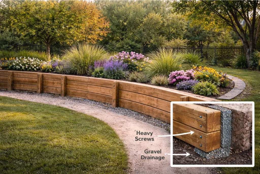 Sleeper Wall (Horizontal Timber)