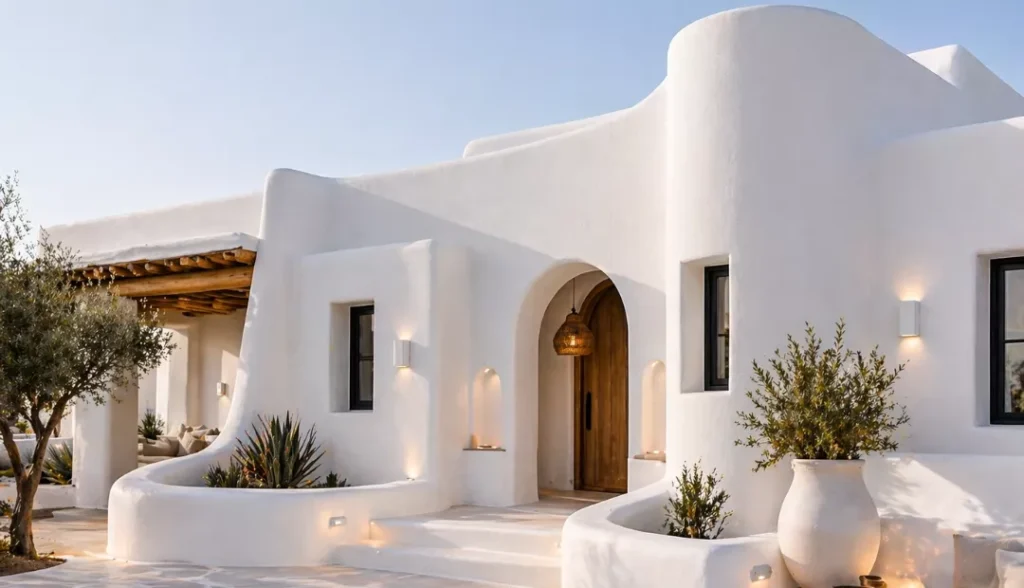 Thick, Earthen-Toned Walls