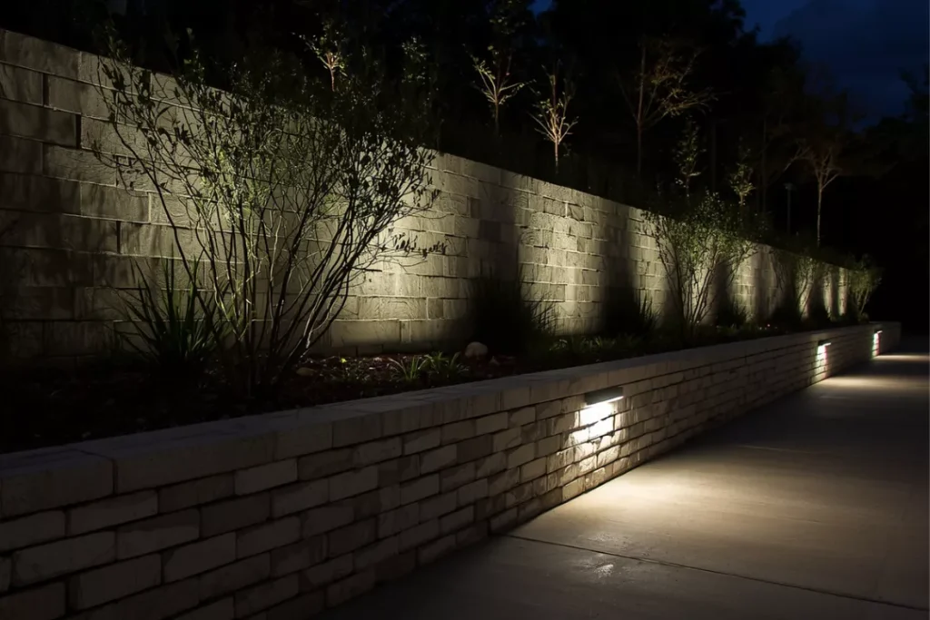 Wall with Integrated Lighting