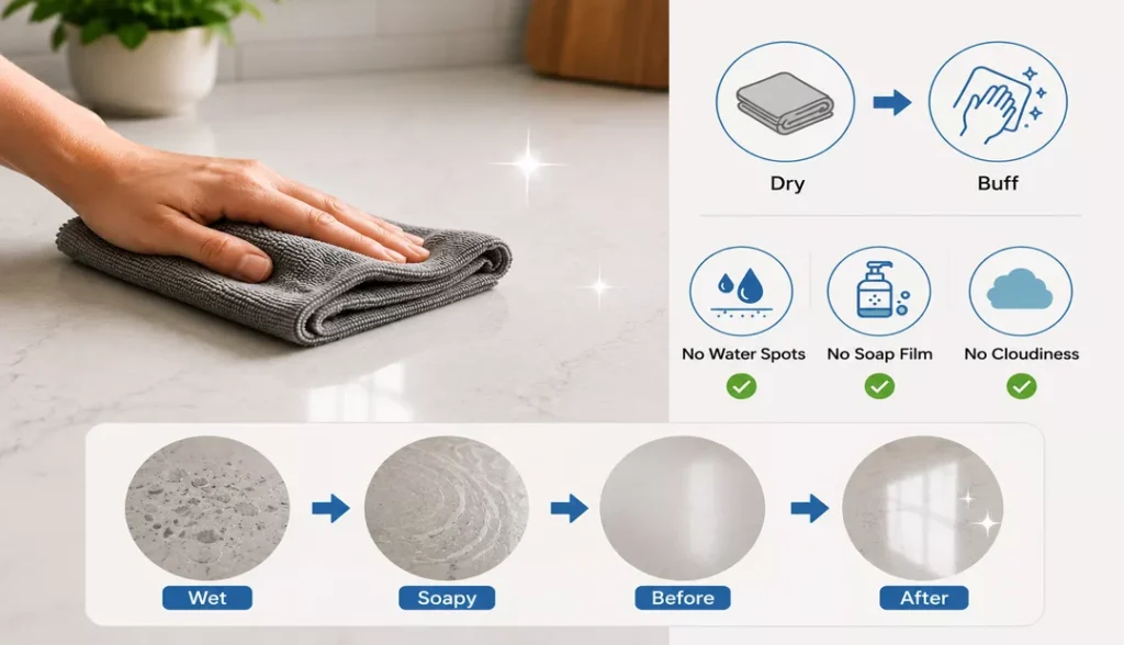 Dry With a Soft Cloth to Prevent Streaks
