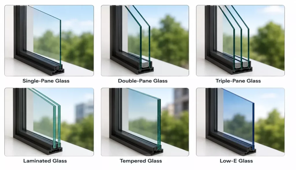 glazing types