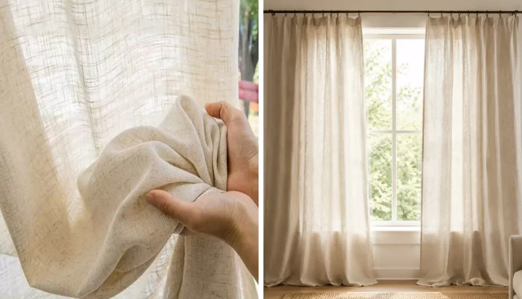 Linen Living Room Curtains