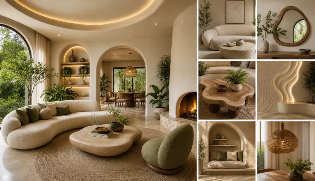 Organic Forms and Fractal Patterns in biophilic interior design