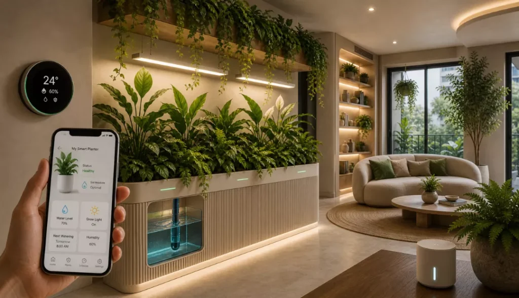 Smart Biophilia: Low-Maintenance Tech Integration