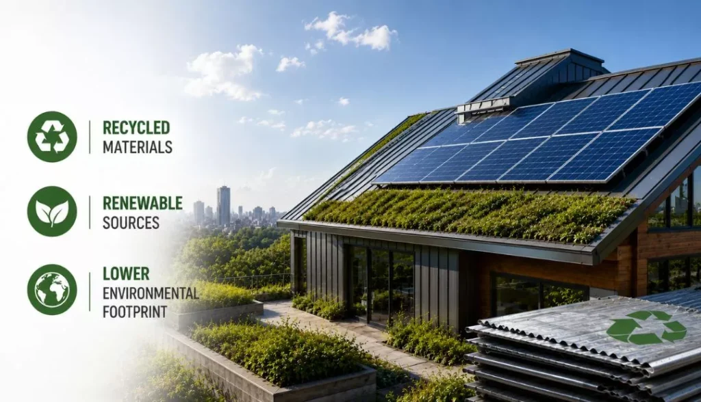 Sustainable roofing reduces environmental strain