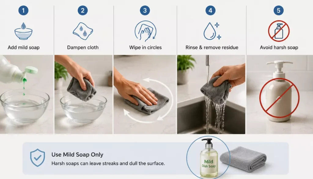 Best remedy to deal with grease or fingerprints remain