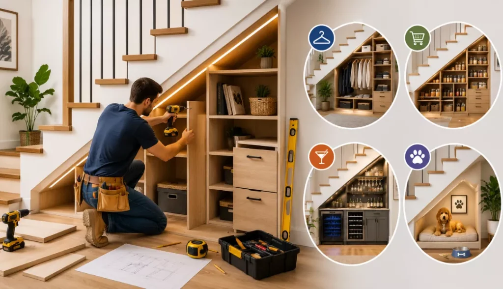 build roomunderneath stairs