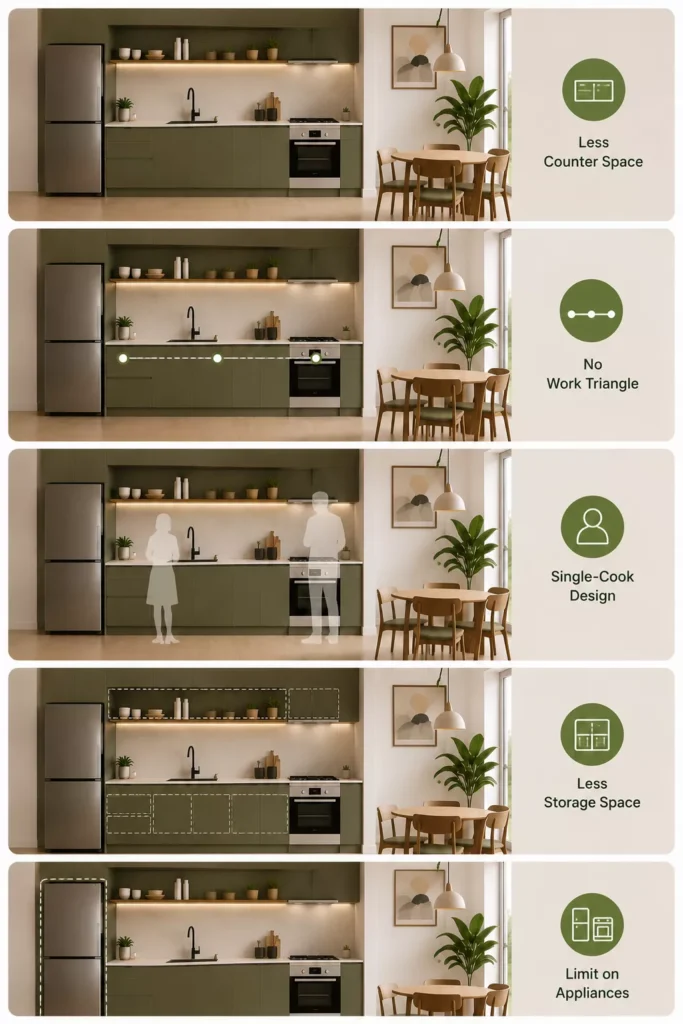 Cons of a One Wall Kitchen Layout