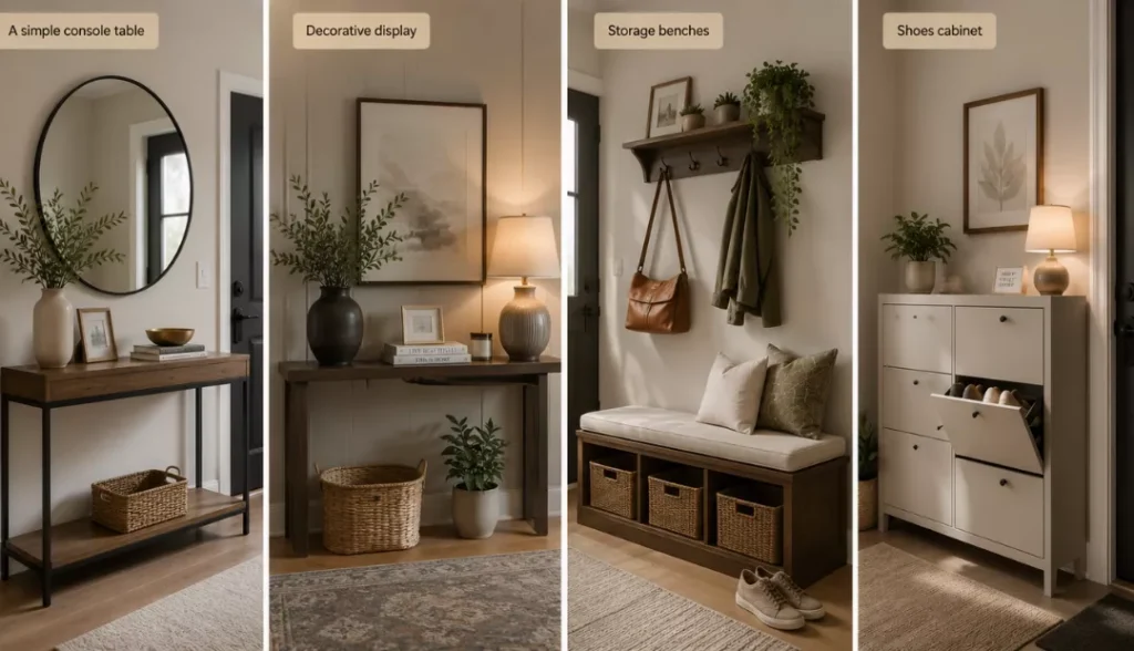 Functional Furniture at entryway