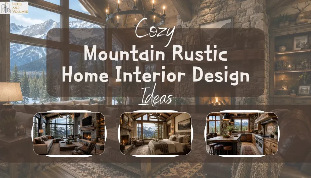 cozy mountain rustic home interior ideas