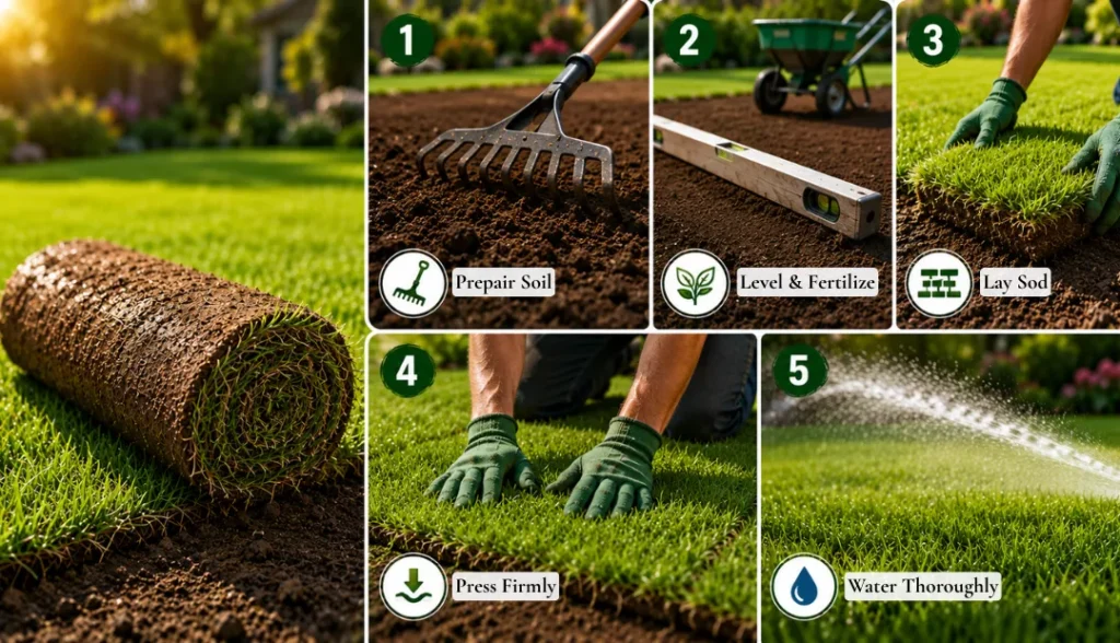 Planting Zoysia Sod