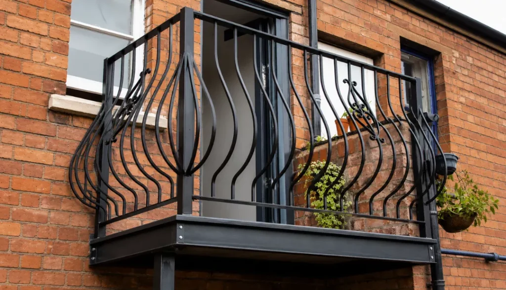 Juliet balconies with a Juliette step or ledge 