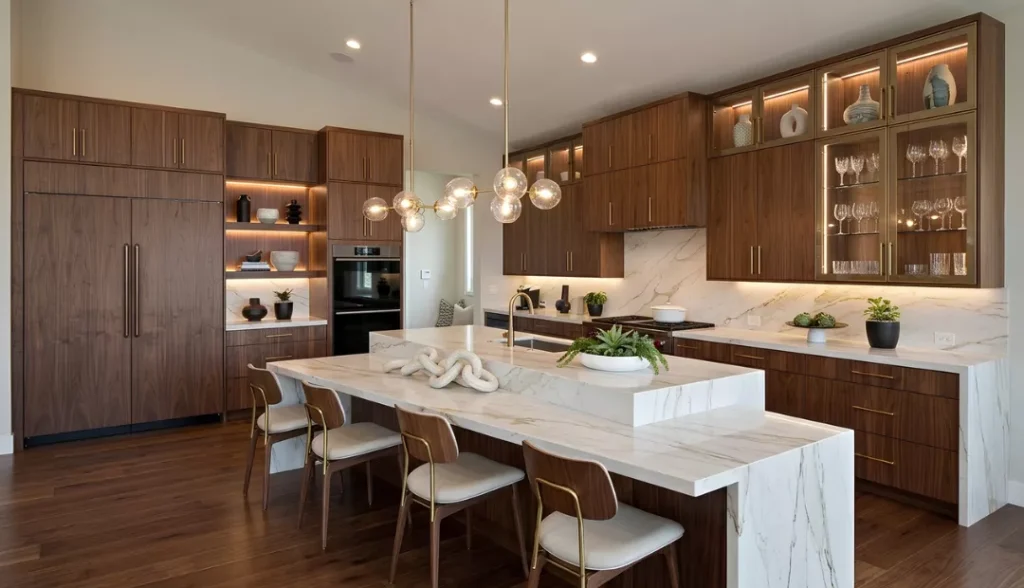 Kitchen Counter That Extends to a Dining Table