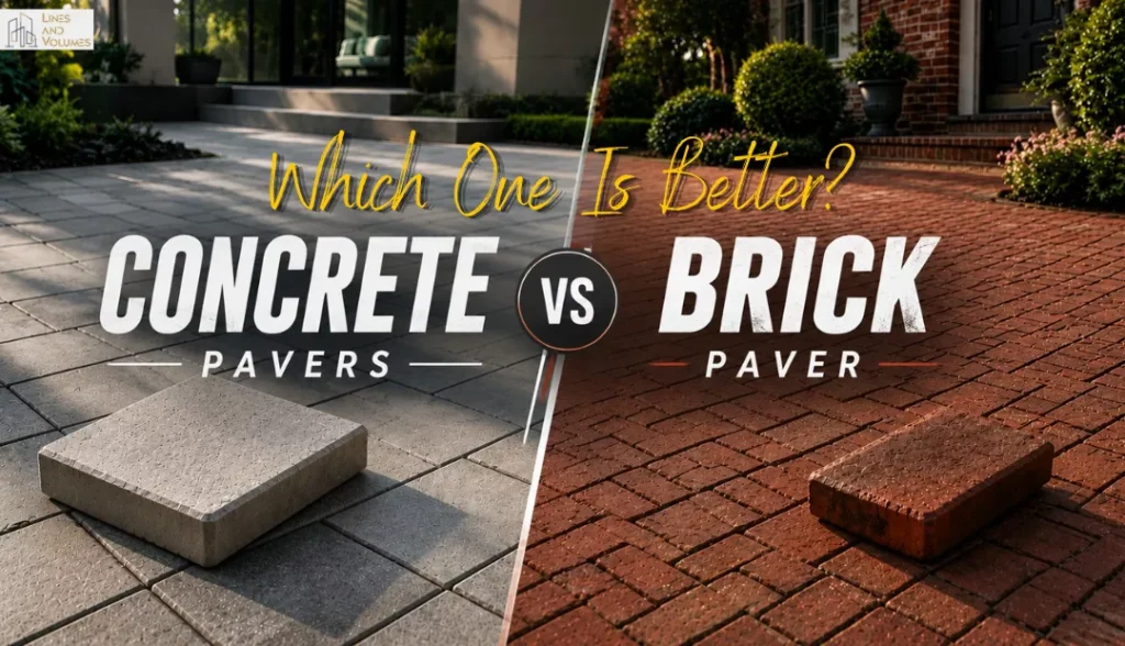 Concrete paver vs Brick pavers
