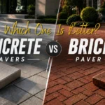 Concrete paver vs Brick pavers