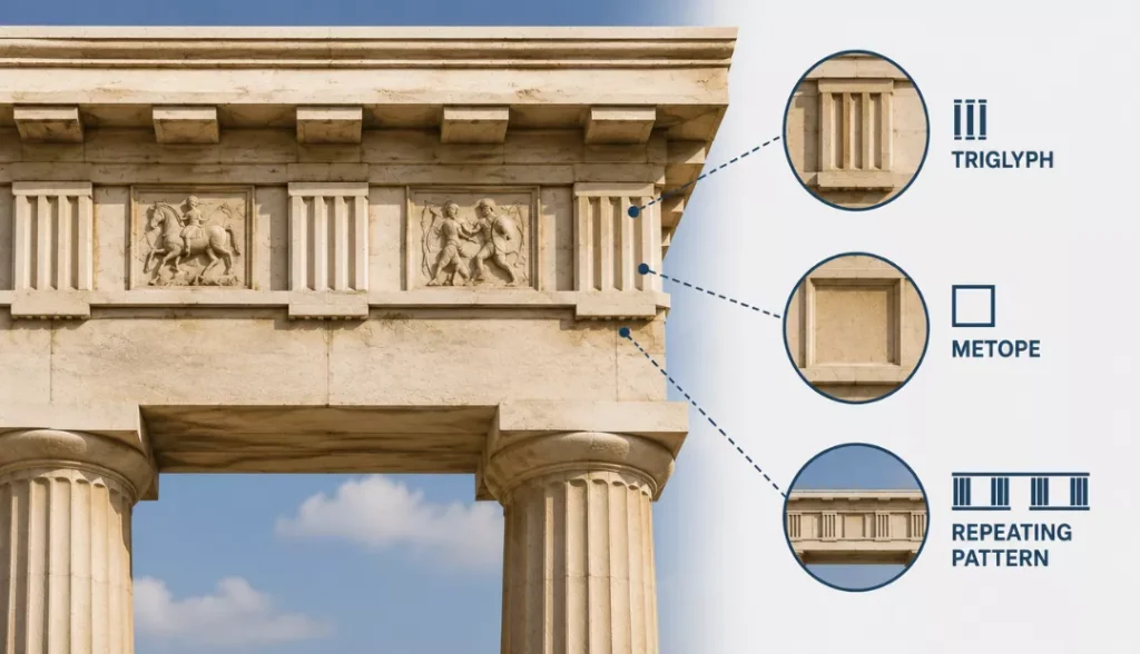 Triglyph and Metope Frieze
