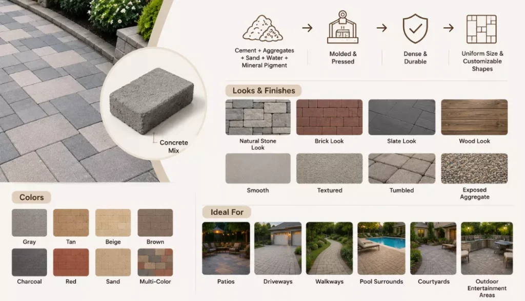 What Are Concrete Pavers