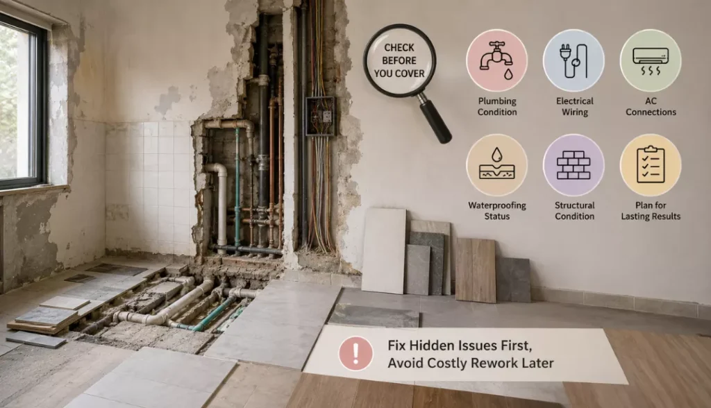 Do not Replace Finishes Without Checking