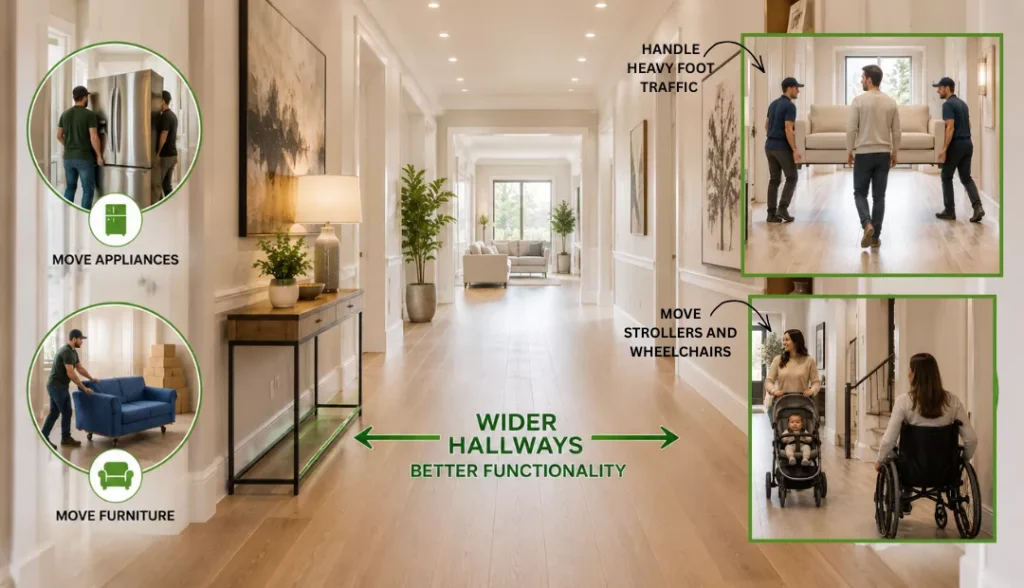 How wider hallways improve functionality