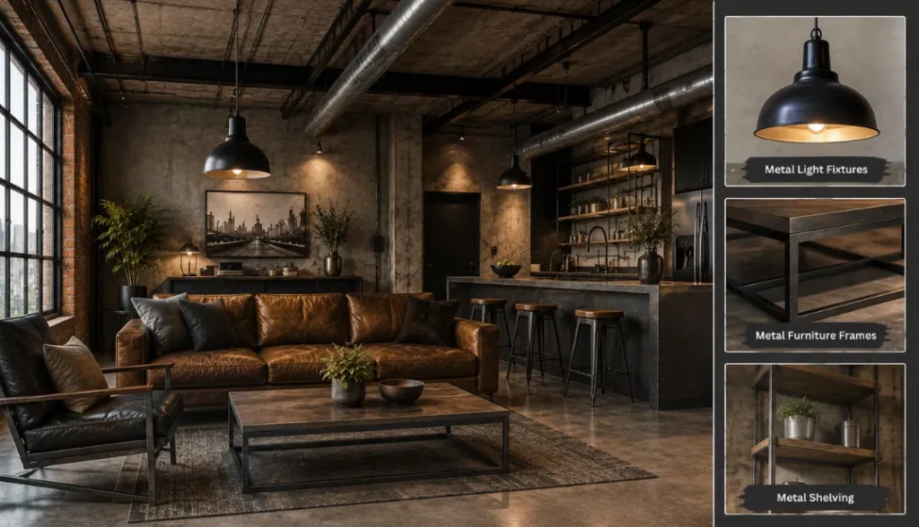 Industrial Metal Accents
