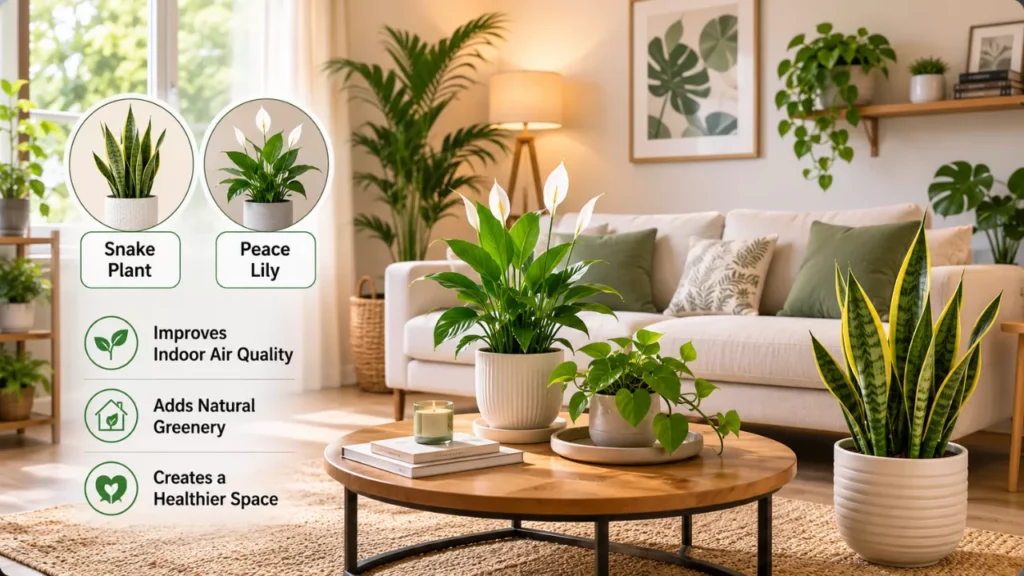 Add Indoor Plants to Maximize Ventilation in Homes