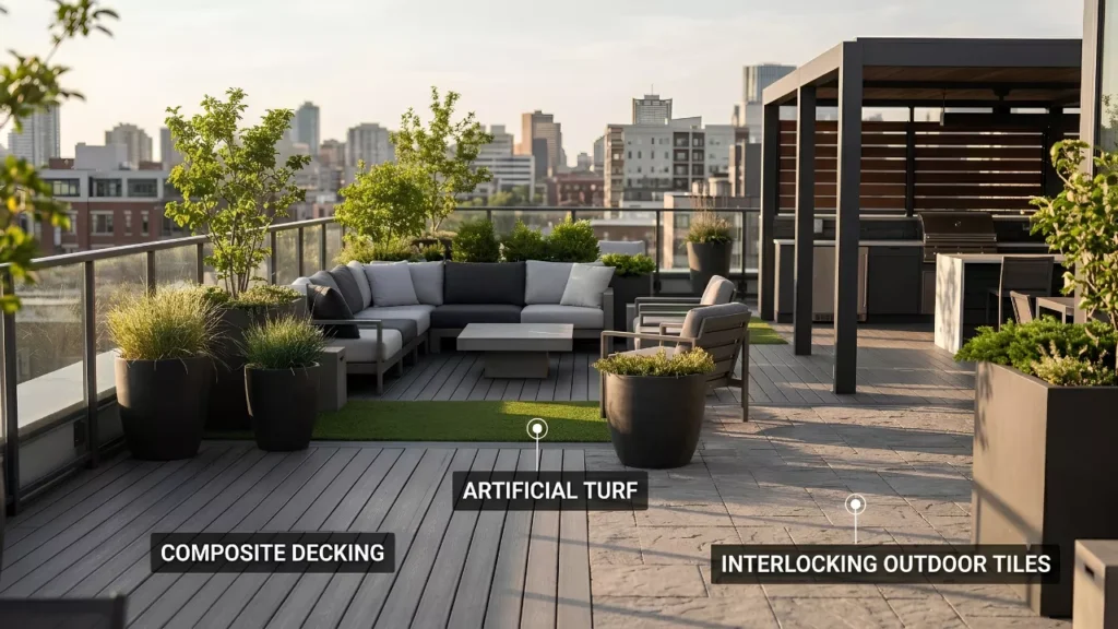 Durable Rooftop Flooring