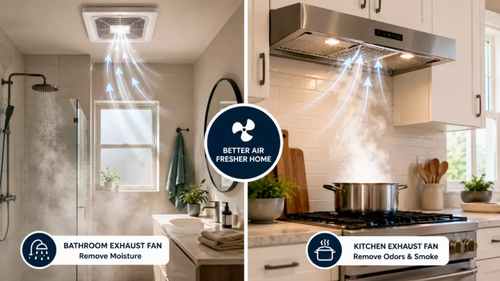 Exhaust Fans in Key Areas