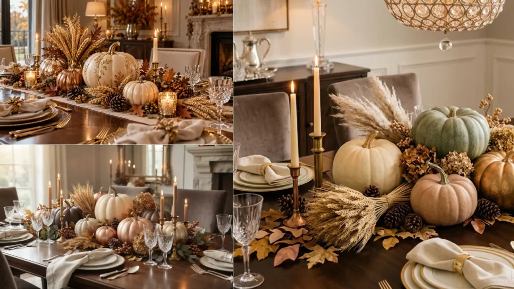 Harvest-Themed Thanksgiving Table