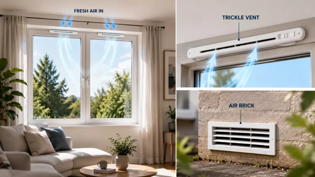 Install Trickle Vents or Air Bricks