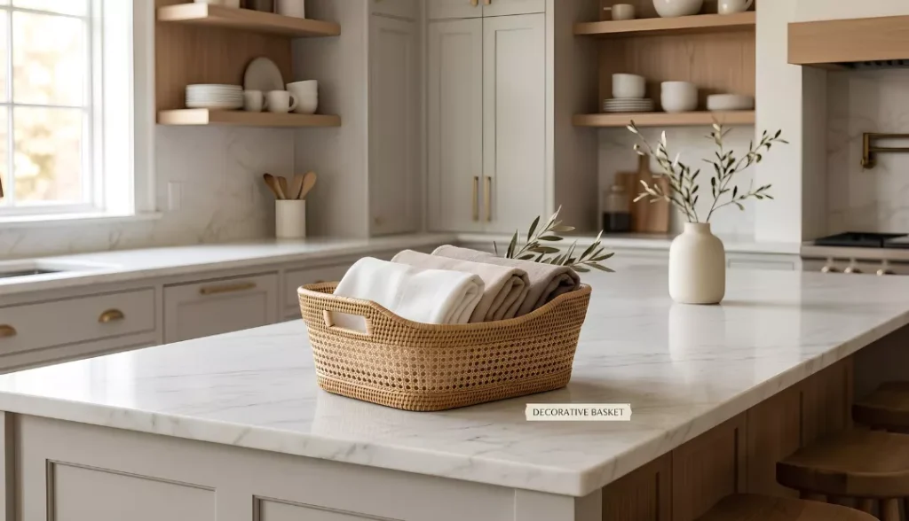 Use a Small Decorative Basket