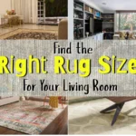 how to pick the right size rug for living room