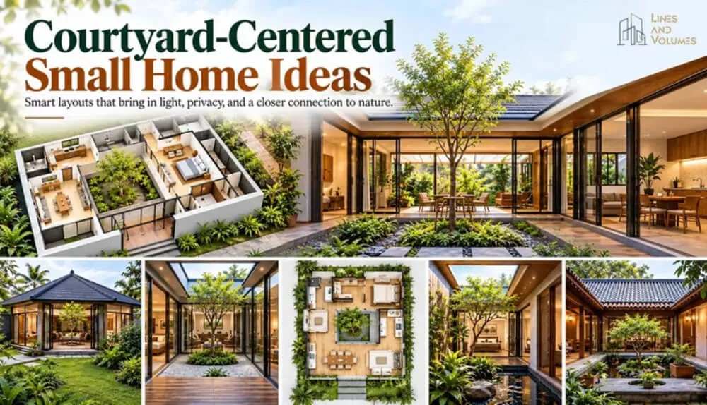 small house plans with courtyard in the middle